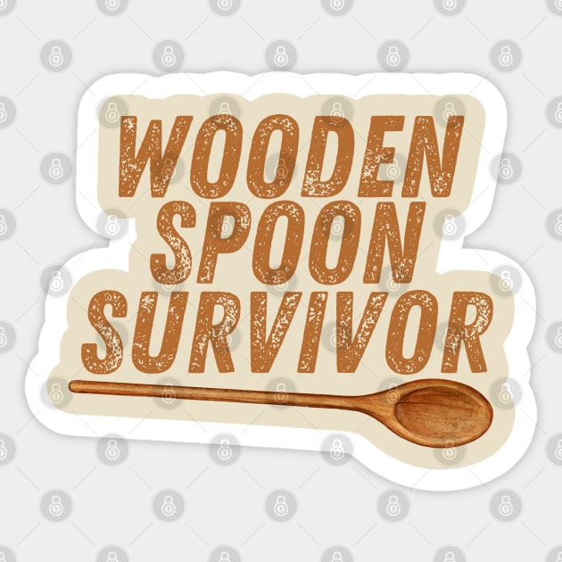 Wooden Spoon Survivor Sticker by Art-Jiyuu